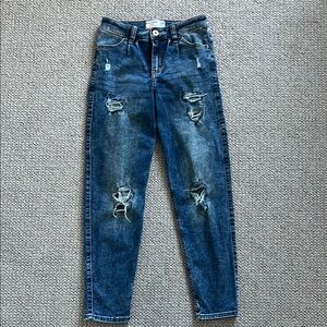Abercrombie Kids High-Rise Mini Mom Jeans